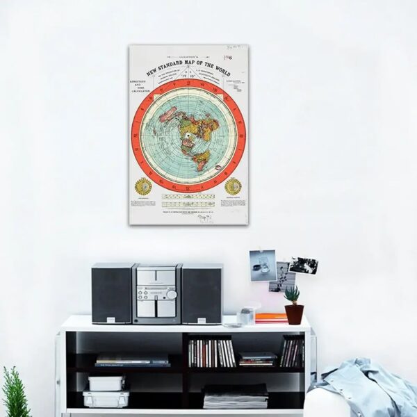 نقشه زمین تخت گلیسون